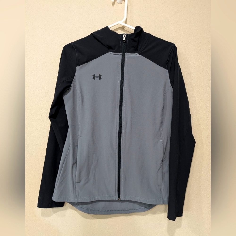 Under Armour zip-up, hooded, light jacket